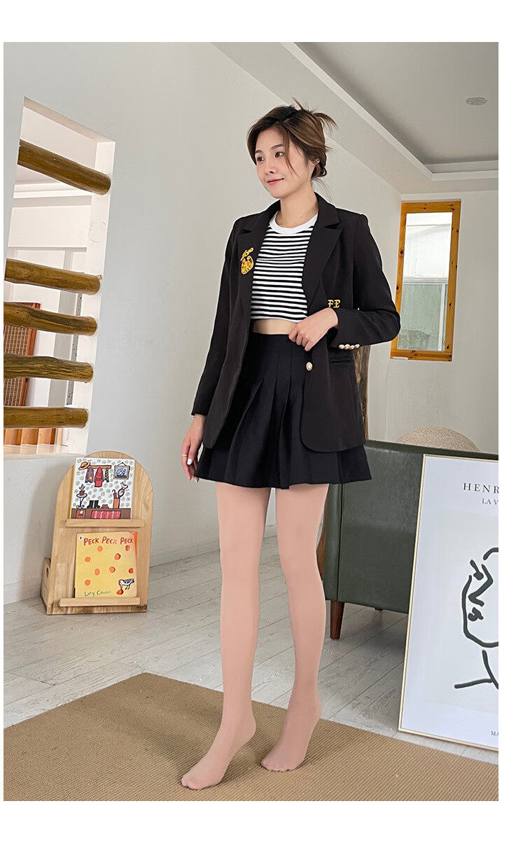 醉艳春秋薄款光腿神器女单层加绒加厚打底裤水光连袜冬季自然裸感丝袜