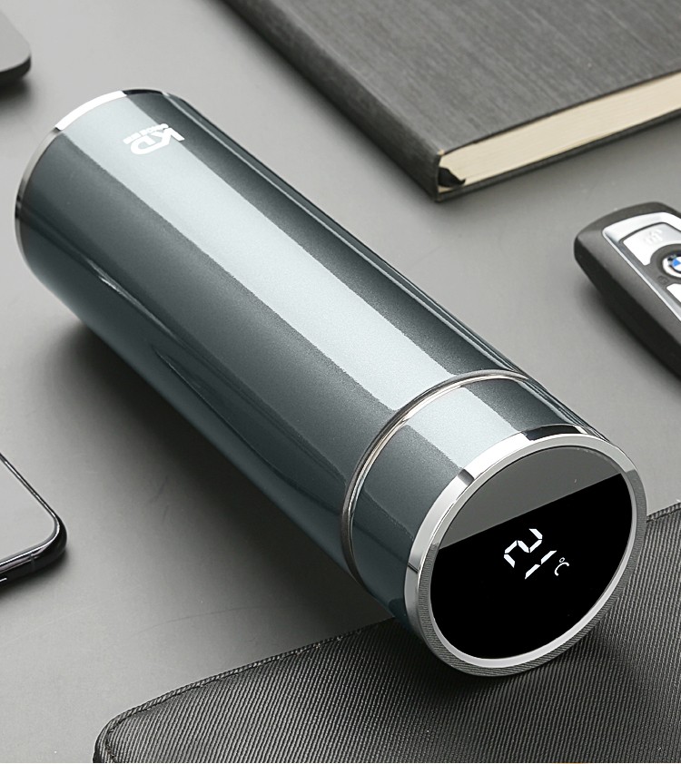 匡迪智能保温杯316不锈钢男女学生便携水杯子高档测温泡茶杯定制刻字