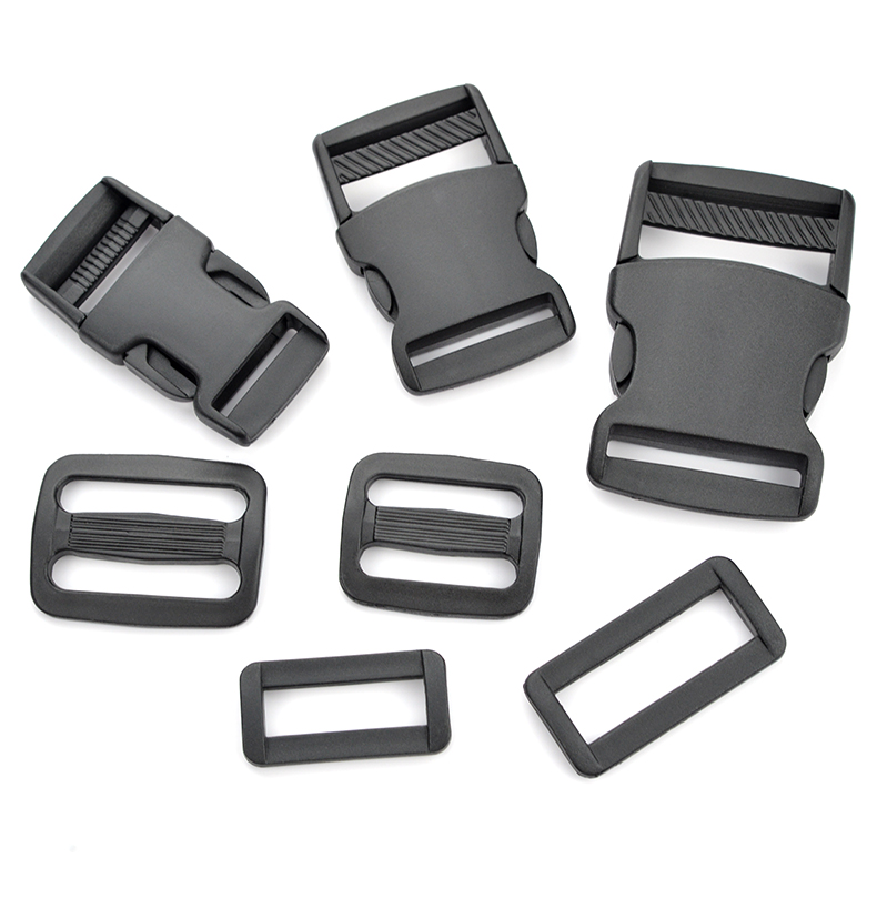 背包扣卡扣插扣塑料黑色书包带子扣环日字扣头盔绳扣腰包扣调节扣 插