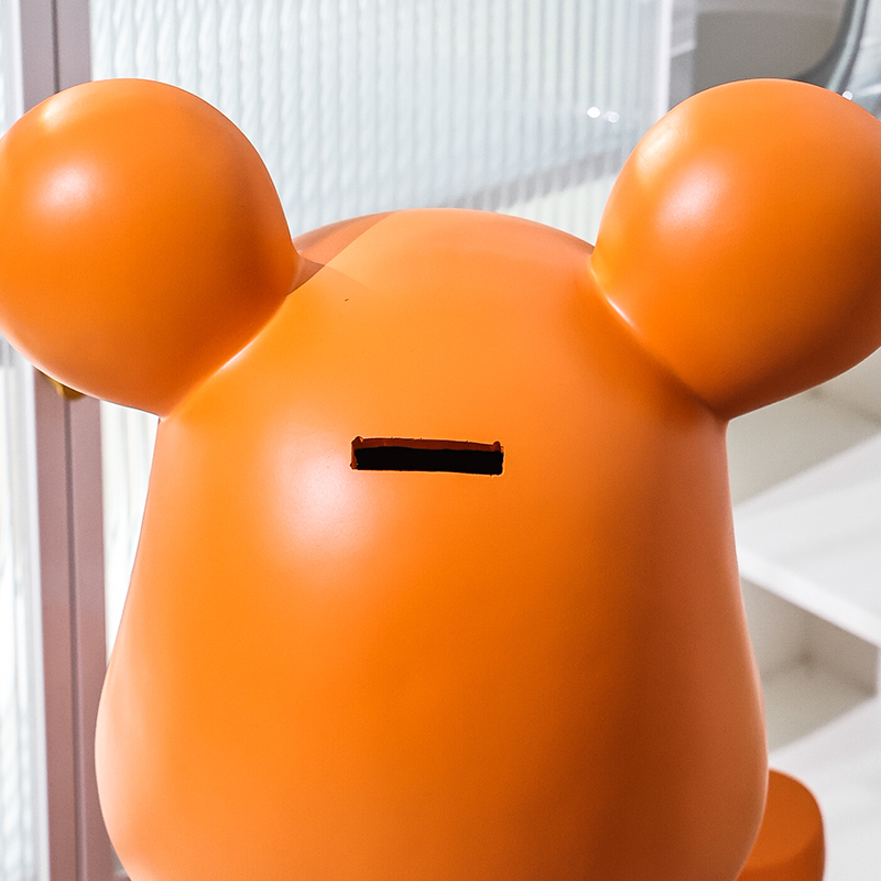 津浆网红创意熊大型迎宾落地摆件现代简约客厅玄关装饰品轻奢风格家居