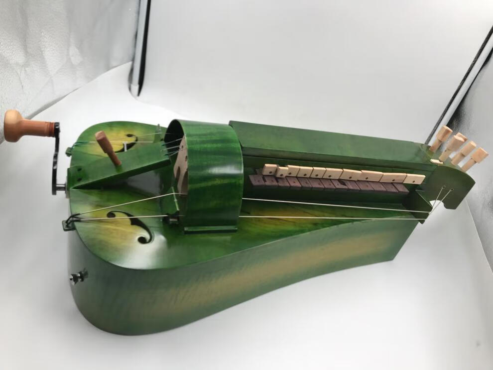 特色手摇风琴绞弦琴 摇弦琴 6弦24键手摇风琴纯手工制作定制款 橘黄