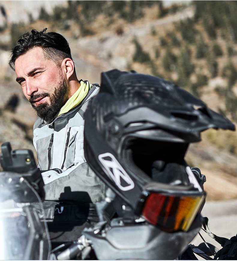 klim探索pro碳纤维拉力头盔 远途摩旅拉力全盔四季进口 tk1200揭面盔