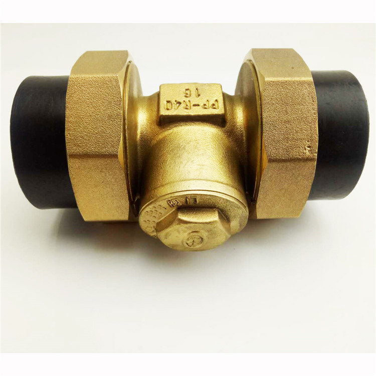 pe黄铜止回阀水管水表dn152025单向阀46分1寸立式卧式逆止阀63大众pe