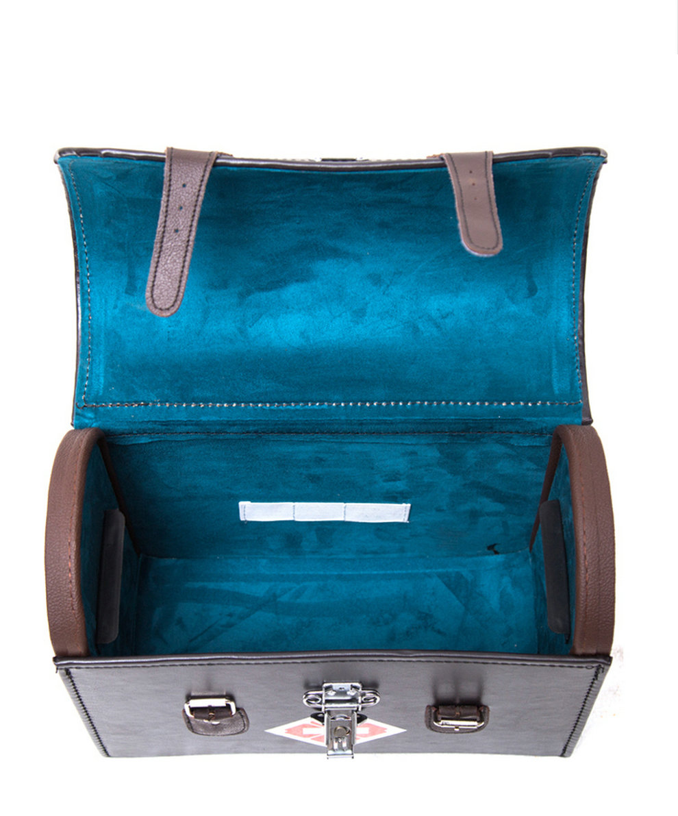 鹏凯chenshuai大号出诊牛皮质皮革药箱急救箱出诊箱真皮皮革20寸