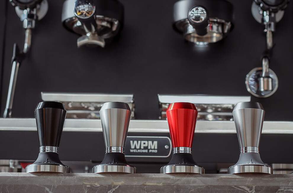 mhw-3bomber轰炸机粉捶58mm手柄咖啡压粉器不锈钢平底