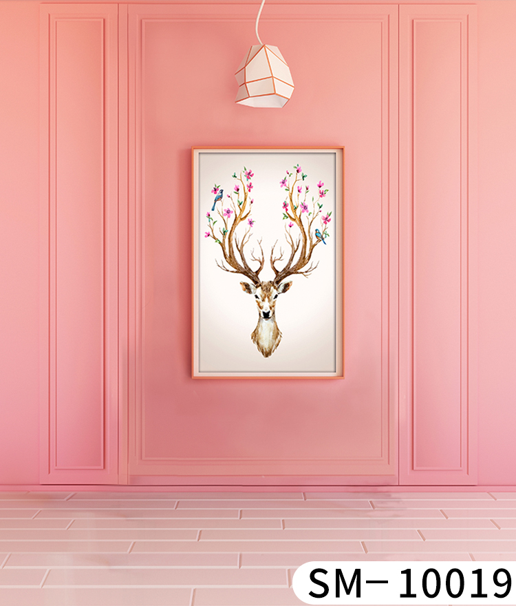 主播直播背景布 3d 立体直播间无痕背景装饰背景墙壁布网红可移动ins