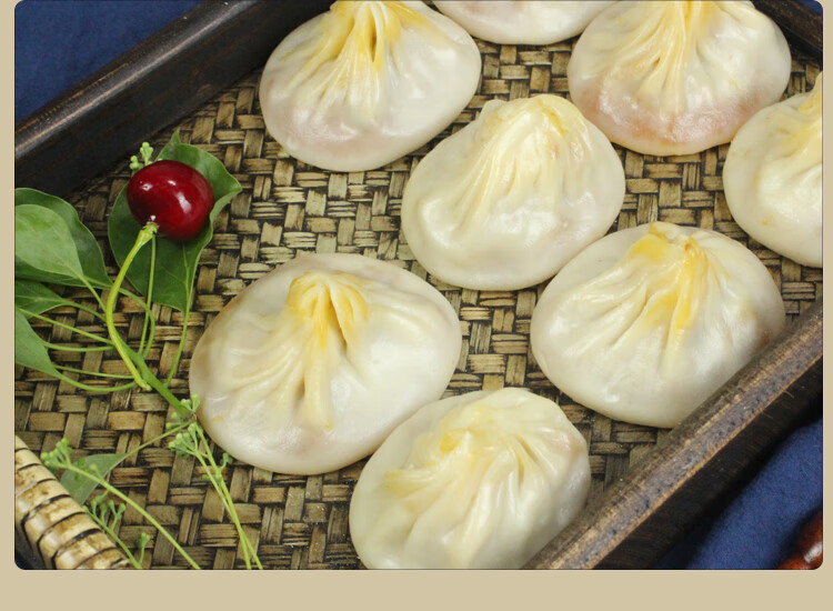 晨臻无锡蟹黄小笼包20只 手工制作灌汤包子产面食营养早餐【图片 价格