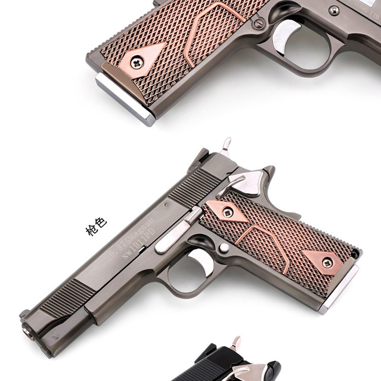 精工抛壳m1911柯尔特金属模型玩具枪真手炝成人合金军事枪模1205拆卸