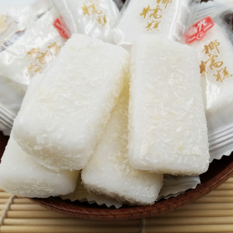 晨臻海南特产春光椰糯糕椰子糕500克立包装椰味十足软韧嫩滑5斤椰糯糕