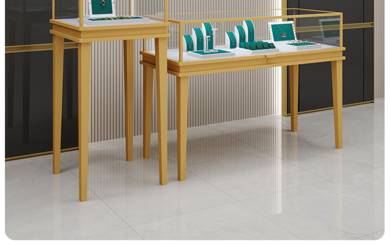 玻璃展示柜现货珠宝柜样品展览展厅展柜首饰玉器柜台精品陈列柜 立柜