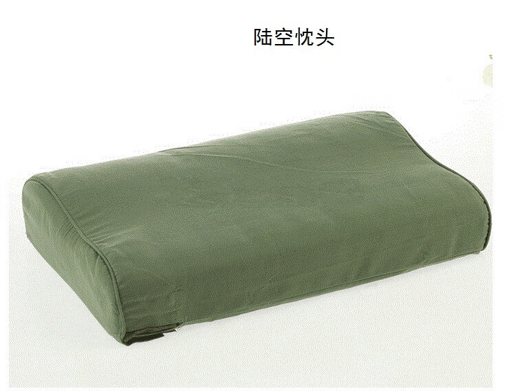 绿色枕头男生款硬海绵宿舍学生成人单人四季通用花睡神 06绿忱套