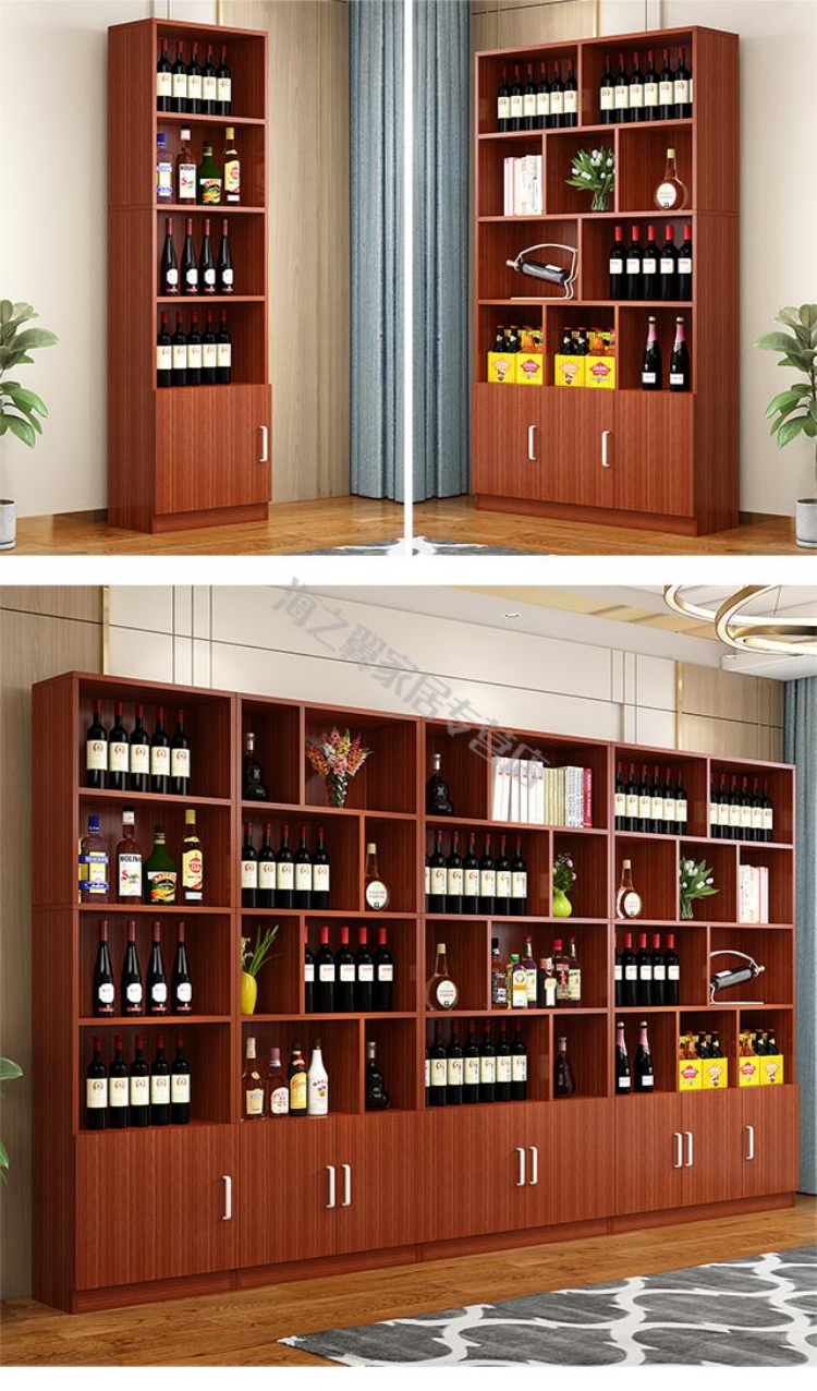 红酒柜展示柜客厅隔断展示架酒架茶叶家用酒柜落地柜陈列烟柜货柜摆件