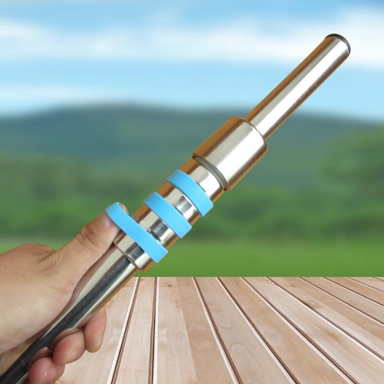 沛晴 不锈钢管连接件延长接头伸缩衣杆接头配件 22接25圆管拖把接头