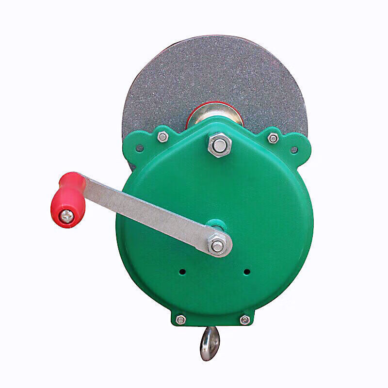 手摇磨刀沙轮机手动砂轮机带砂轮猪刀小型台式家用磨刀石抛光6寸手摇