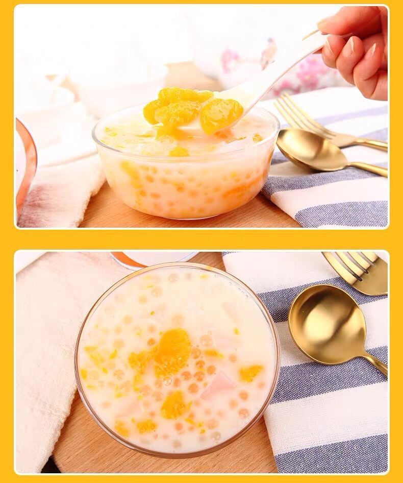 酸奶蜜桔西米露罐头3罐312g甜品酸甜可口甜品零食酸奶蜜桔西米露3罐