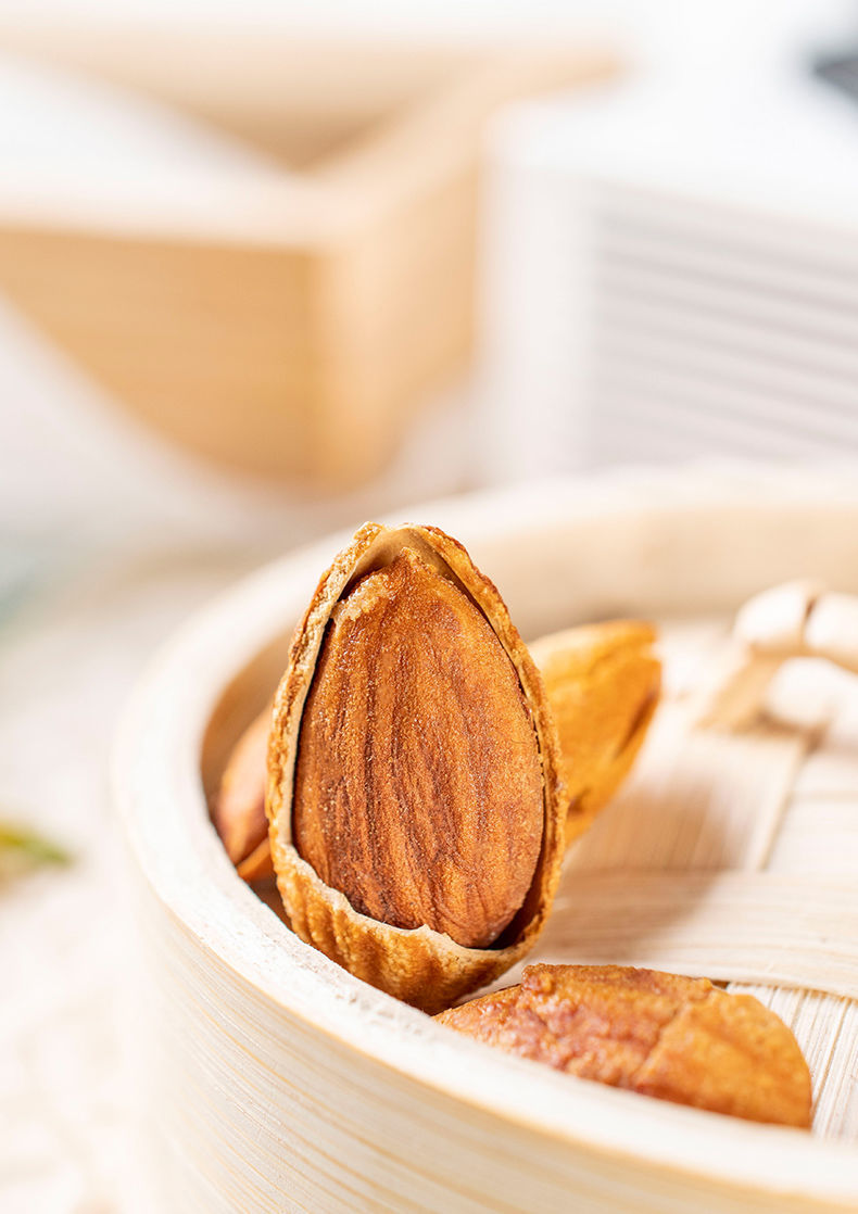 大颗粒新货巴旦木坚果500g巴坦杏仁奶香味干果80g含罐250g 80g试吃