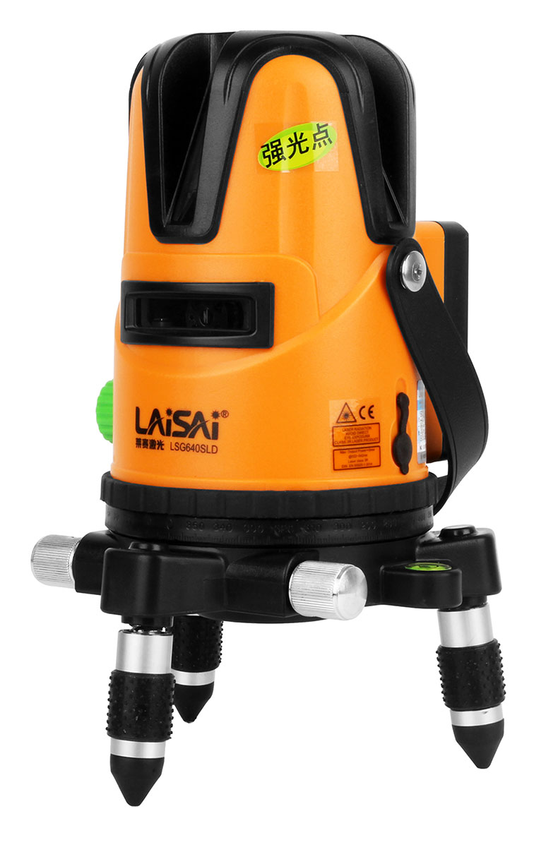 来赛激光水平仪绿光高精度强光线细投线室外来赛水平仪5线激光5线lsg