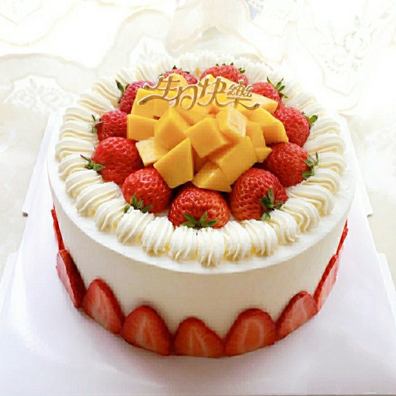 生日蛋糕预定送爸妈生日礼物新鲜定制水果网红ins蛋糕全国同城配送