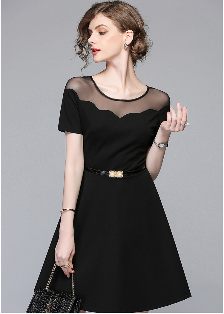 kimsunja轻奢潮牌明星同款珍珠小腰带女细装饰百搭配裙子时尚休闲黑色