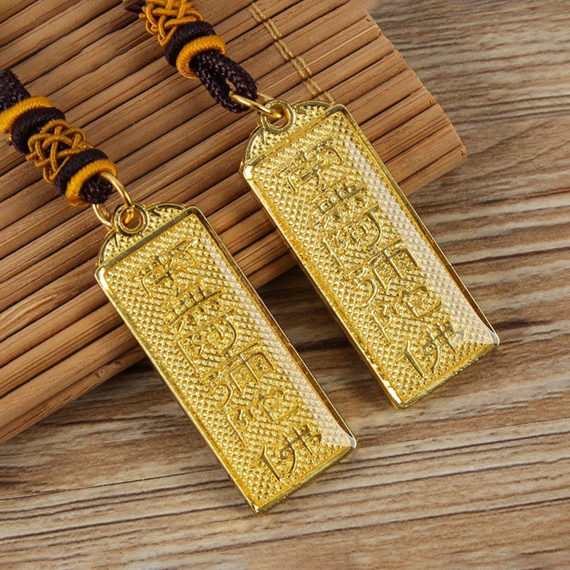 佛牌 南无阿弥陀佛吊坠挂件双面六字名号佛牌项链sn0600 双面南无阿