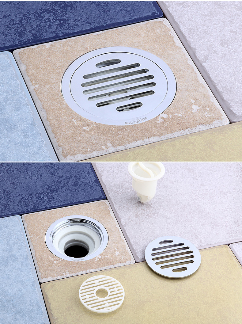 圆形地漏盖子全铜老式下水道臭改造12cm卫生间304不锈钢直径10cm精铜