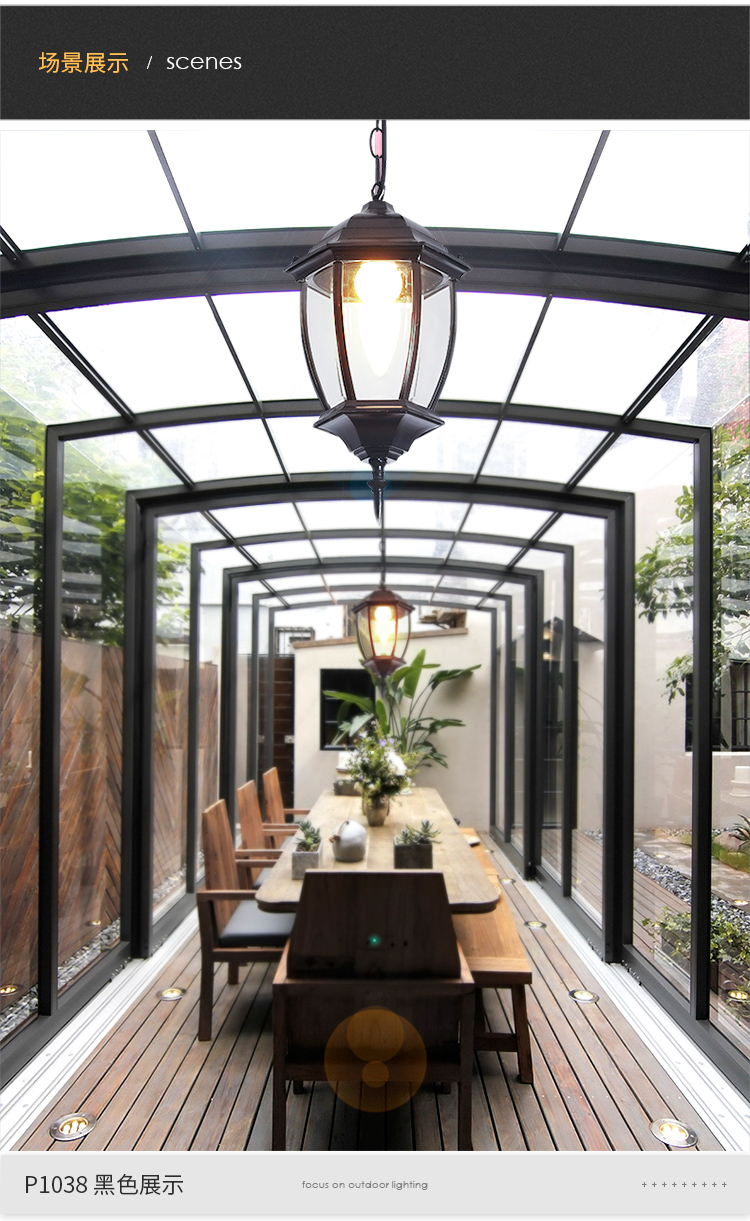 户外吊灯阳光房吊灯户外吊灯庭院灯过道走道阳台灯室外灯花架灯花蝴蝶