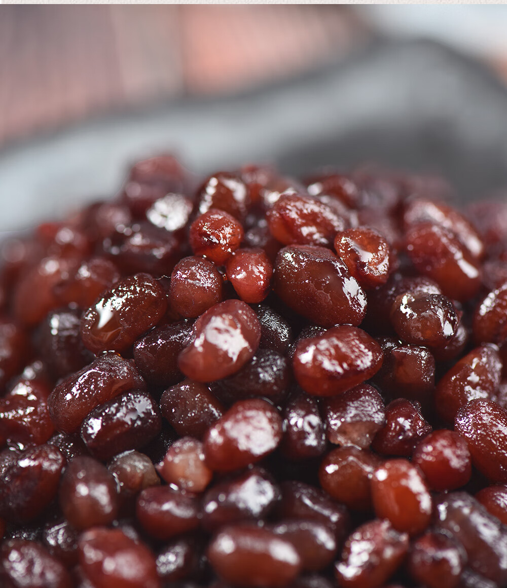 展艺低糖糖纳红小豆500g即食蜜豆糖纳红豆芋圆甜品烘焙原料奶茶店专用