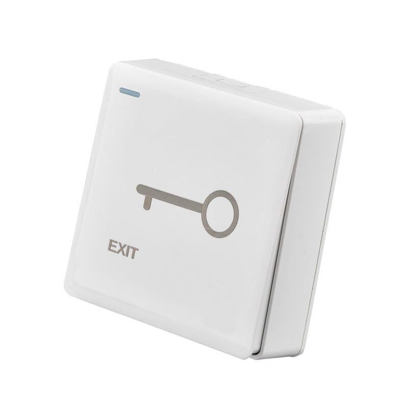 按钮自动复位86型有线门铃面板220v家用门控暗装 86暗装门禁开关 明盒