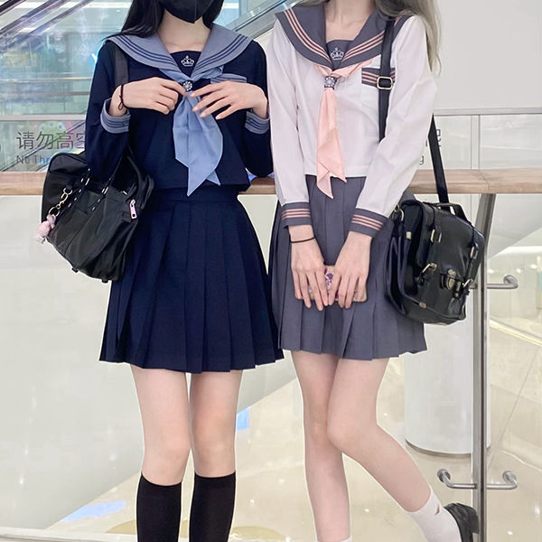 【皇冠】喵太jk原创日系jk制服套装学院风水手服长短袖学生基础款 粉