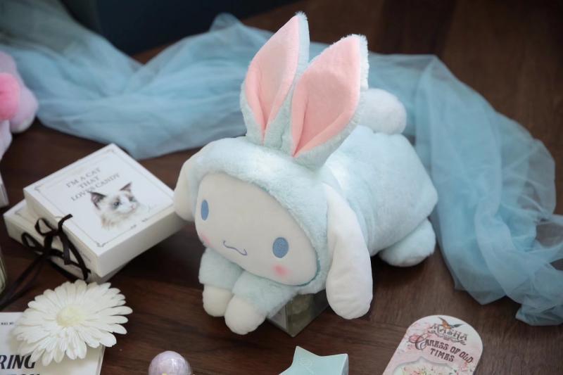 lzn大耳兔玩偶 ins网红公仔少女心娃娃午睡枕生日礼物 凯蒂猫 35*20