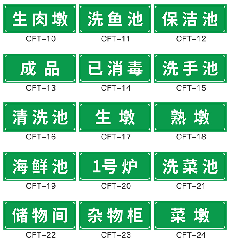 霜魄厨房洗碗洗菜消毒清洗池柜标签水池一清二洗三消毒标识牌贴纸后厨