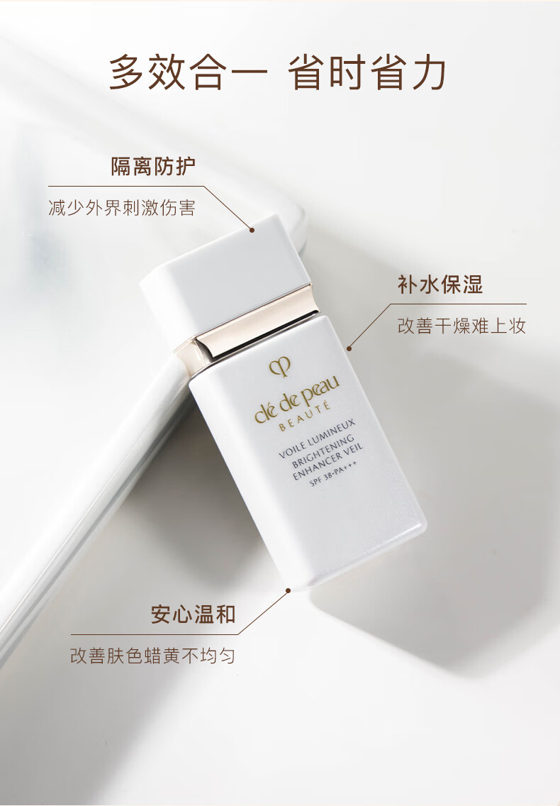 肌肤之钥（CPB）【三八节抢先购】光凝润采妆前乳长管短管隔离油皮干皮防晒霜 【全肤质】长管隔离37ml