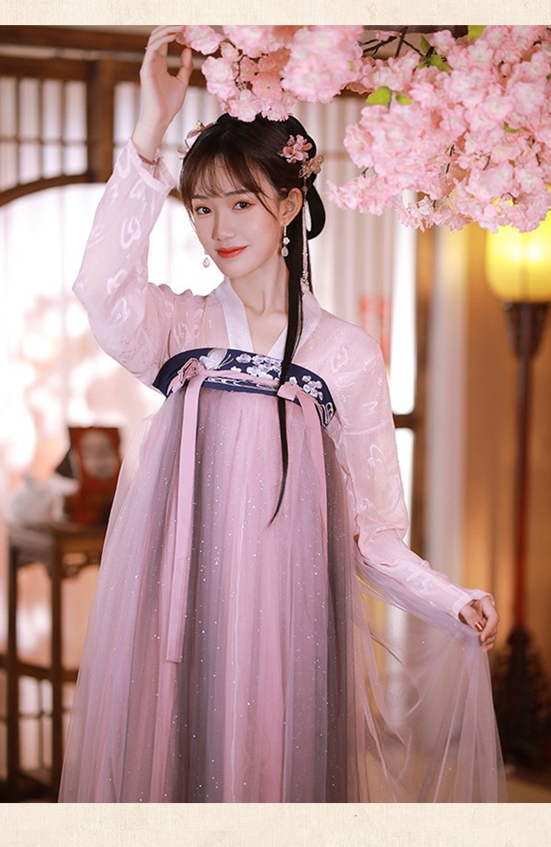 优娑汉服女2020秋季新品原创正版齐胸襦裙齐腰学生成人套装六米摆裙