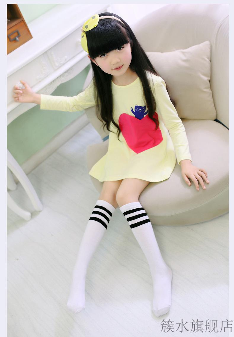 六一儿童节长筒袜子儿童直筒袜男孩足球袜六一节儿童节男女生幼儿演出