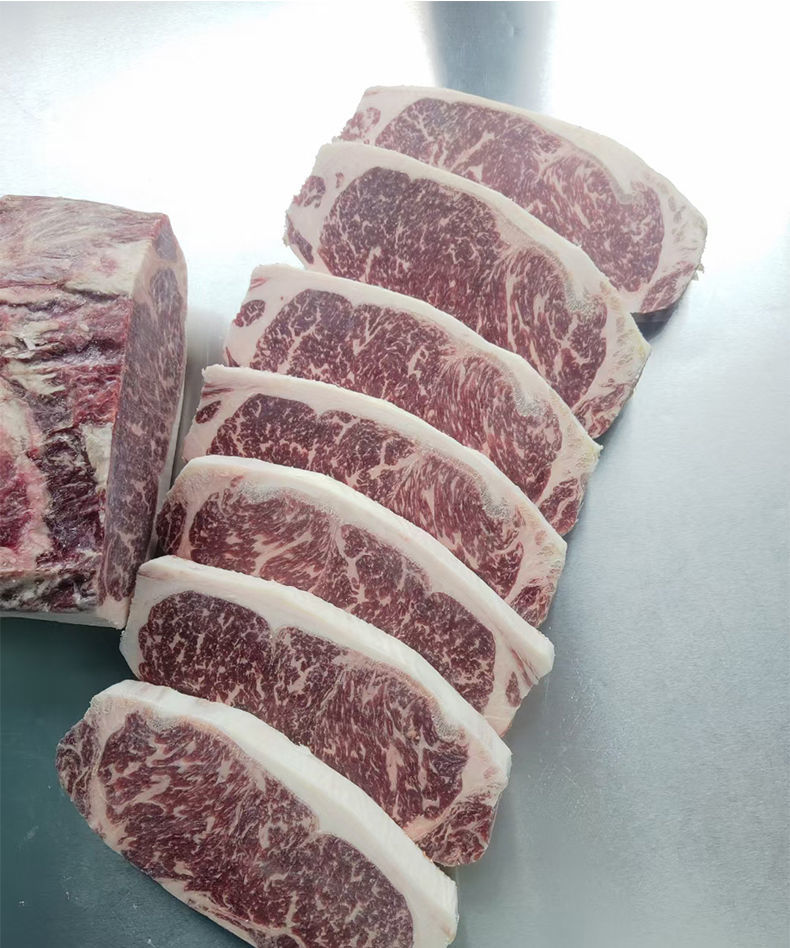 澳洲和牛m7西冷生牛肉雪花牛排新鲜非腌制原切厚切牛排家庭装橙伯乐