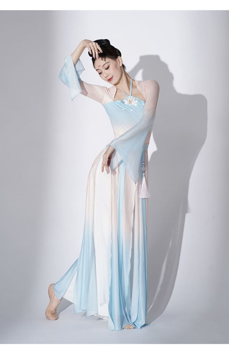 古典纱衣舞蹈衣服女身韵飘逸上衣中国舞练功服演出服新款莲花上衣裤子