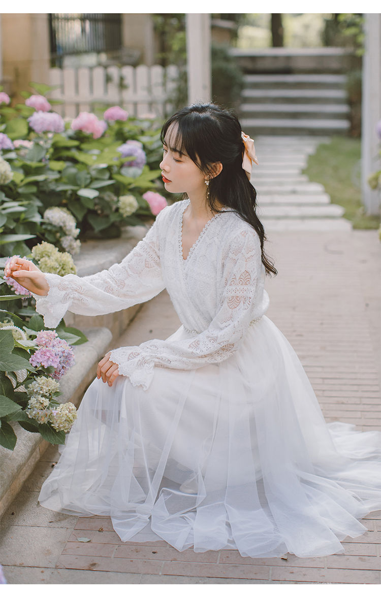 2020新款主持人连衣裙仙女裙冬季女初中生高中生大学生青少女靓女小仙