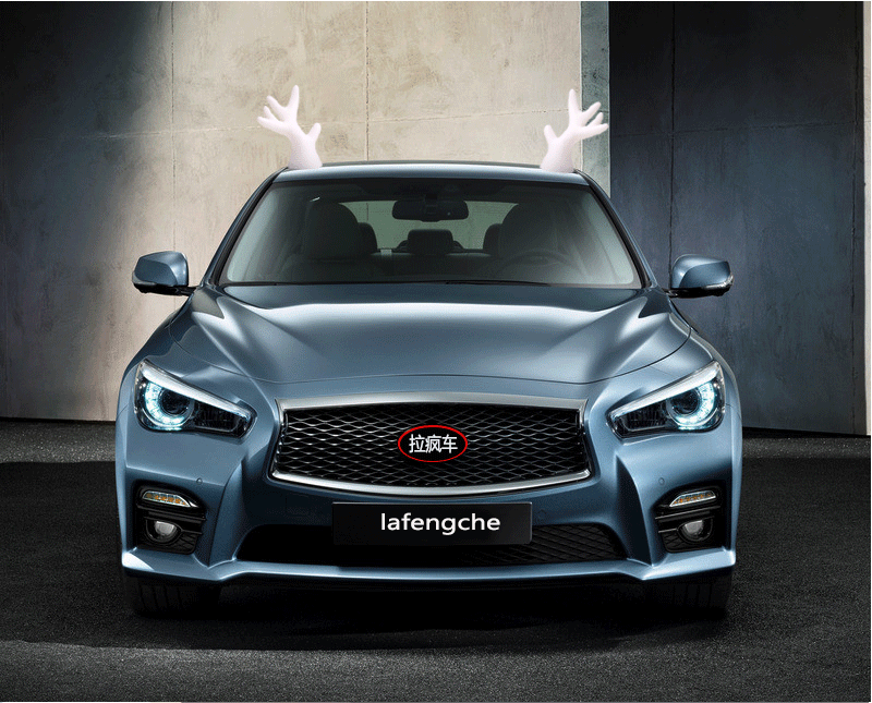 汽车车顶装饰恶魔角鹿角摩托车牛角个性车贴卖萌防撞车展吸睛神器