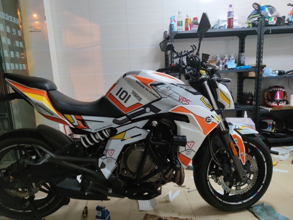 适用春风400nk650贴花版画全车贴纸车身贴拉花保护贴膜改装个性贴