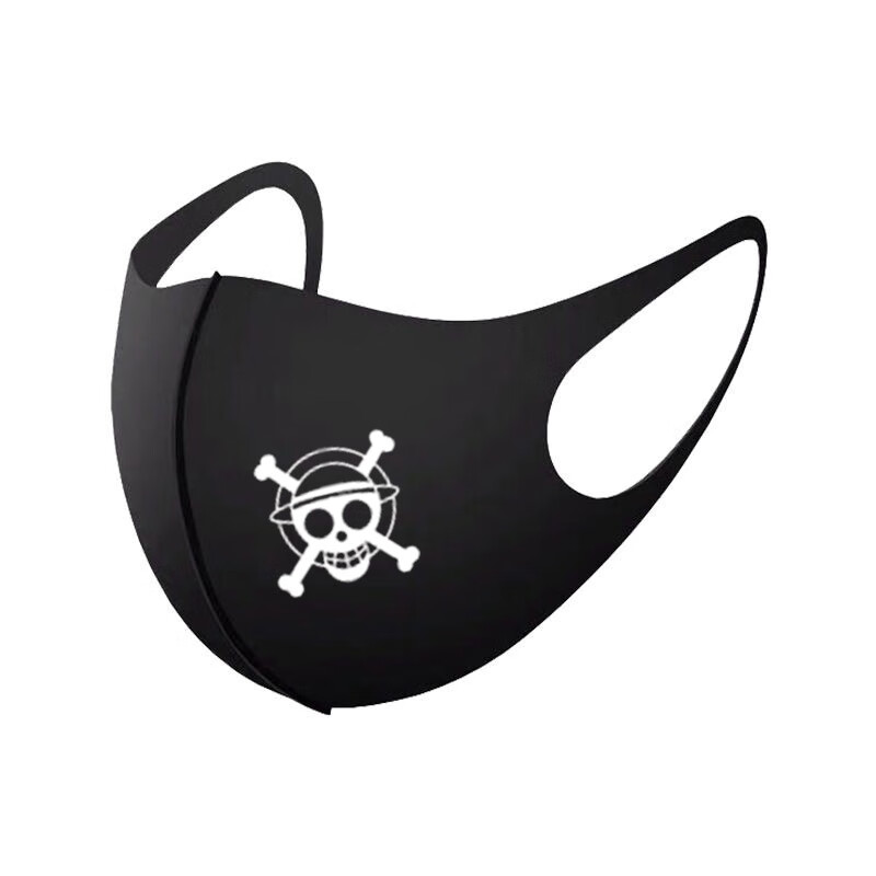 莹缘坊黑色口罩海贼王路飞火影忍者动漫网游周边口罩面罩防尘防风