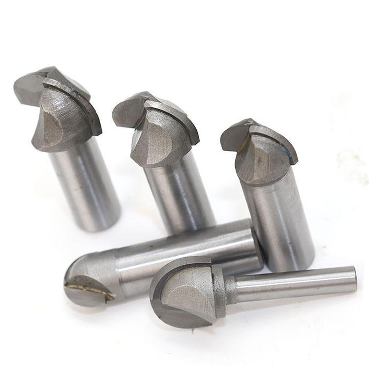 元底圆底刀木工铣刀雕刻刀修边机刀头铝塑板集成墙面开槽刀u型刀14532