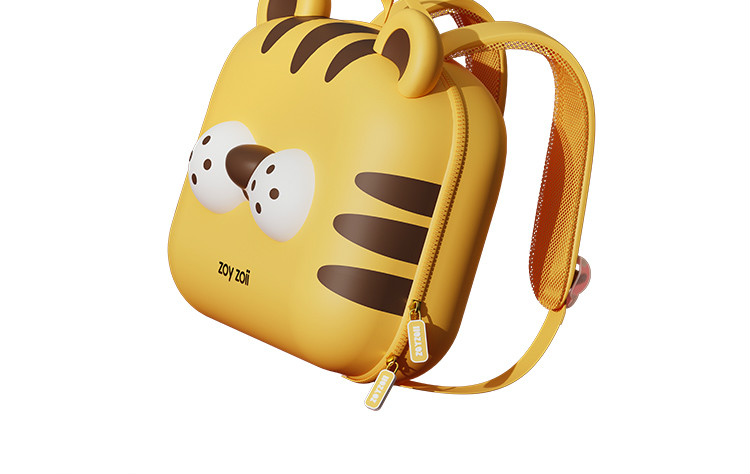 学生双肩包轻便2022虎年新款可爱小老虎38岁减负背包黄色呆萌老虎书包