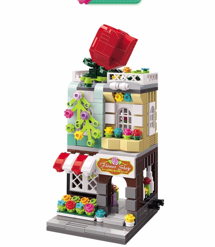 keeppley积木缤纷街景系列拼插积木创意摆件儿童益智6 周岁拼装模型男