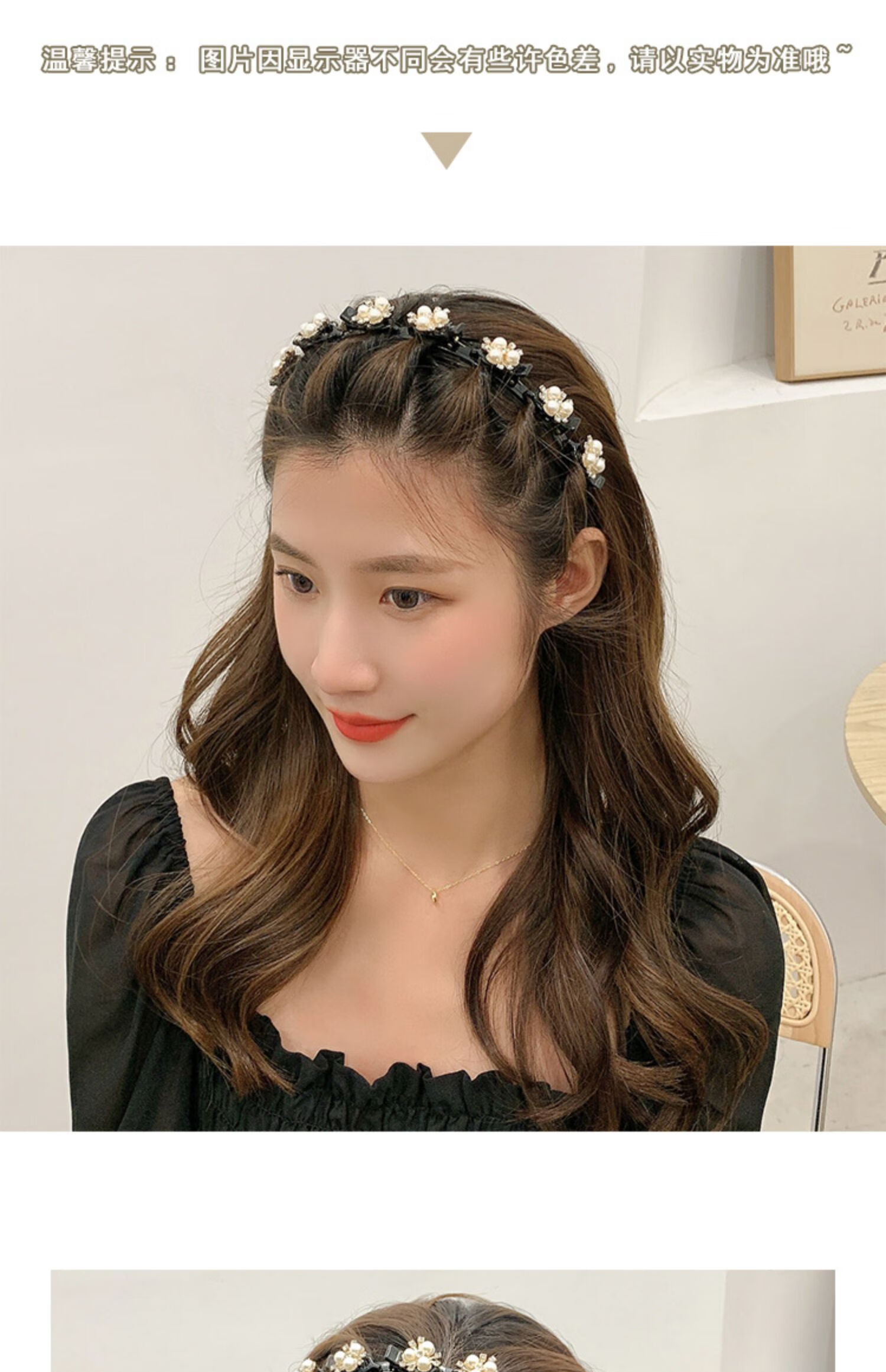 高级感编发发箍女2022年网红新款刘海碎发神器头箍懒人编织发卡子紫色