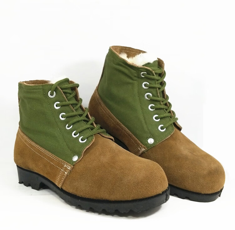 新品 冬季羊毛靴老式大头鞋中老年棉鞋防寒靴男女劳保吉诺丰京 38