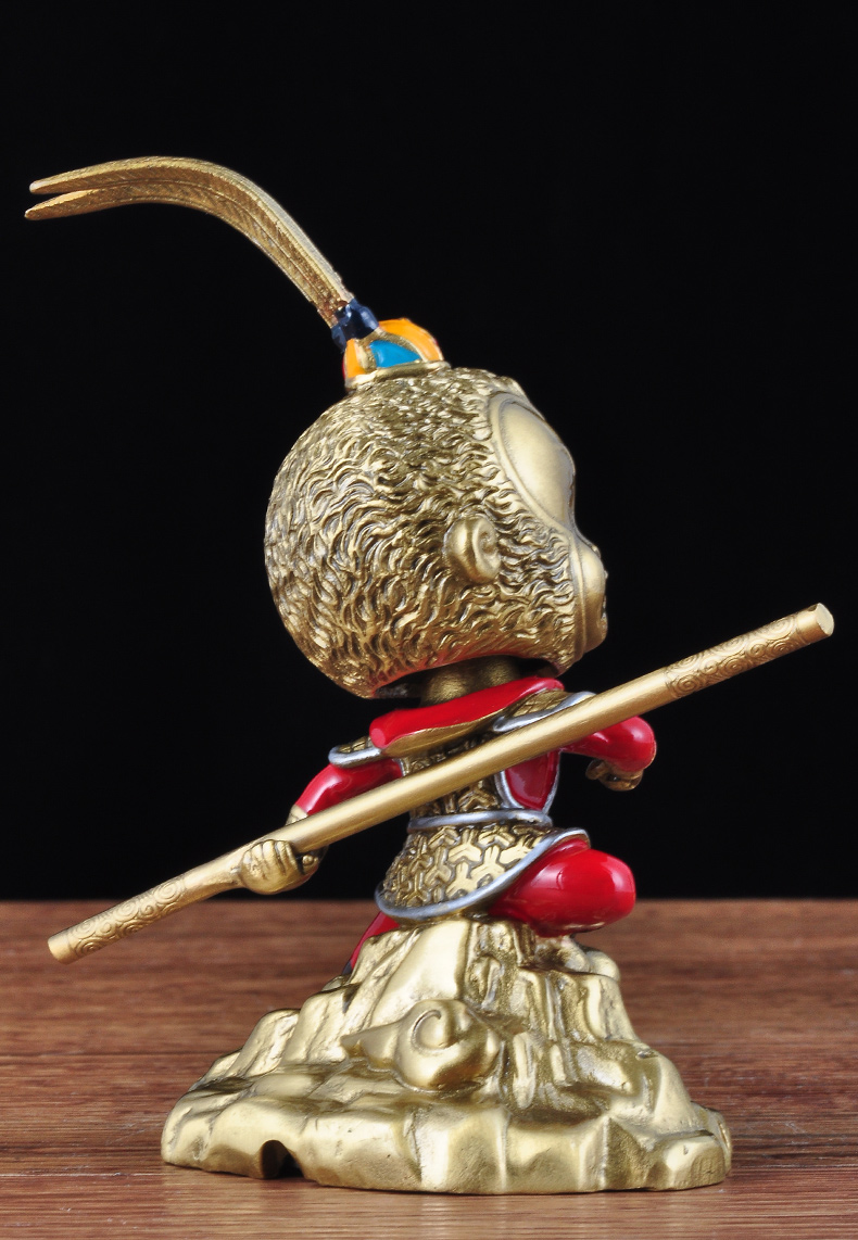 载装饰用品大气创意个性可爱齐天大圣商务礼品家居客厅玄关装饰品摆件