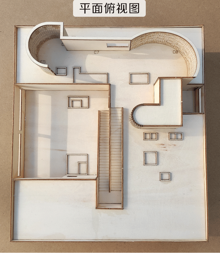 薩伏伊別墅模型沙盤建築大師建築板材材料套裝diy手工拼裝製作木質