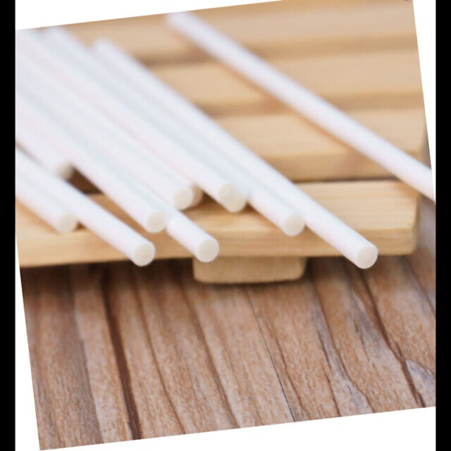 烘焙diy星空棒棒糖蛋糕安全纸棒糖果棒子食品级纸棍实心100支 牛皮扎