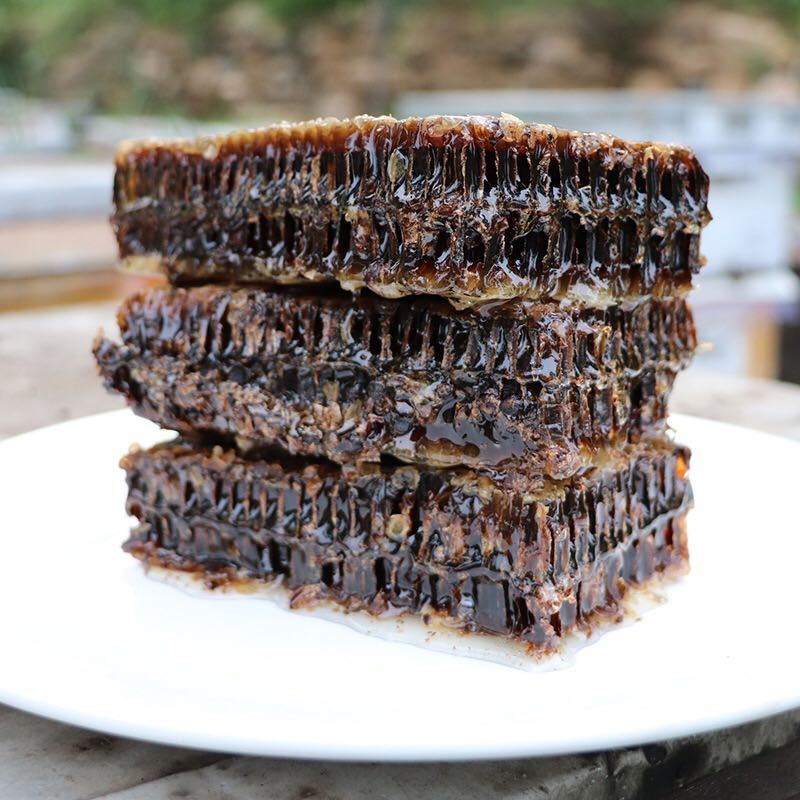 【老巢蜜】老蜂巢蜜成熟蜂蜜500克一斤黑巢蜜老蜂巢蜜 新蜜上市尝鲜