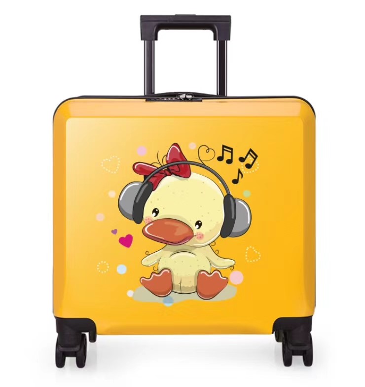 礼品订制儿童拉杆箱20寸密码登机箱万向轮卡通行李箱定制logo18寸